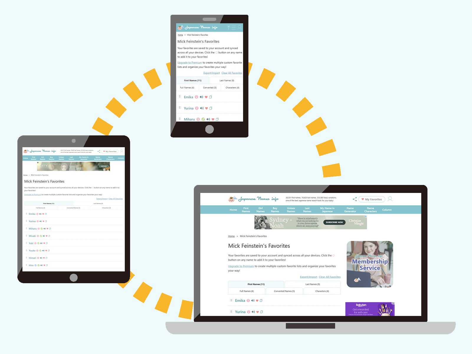 Server-Saved Favorites